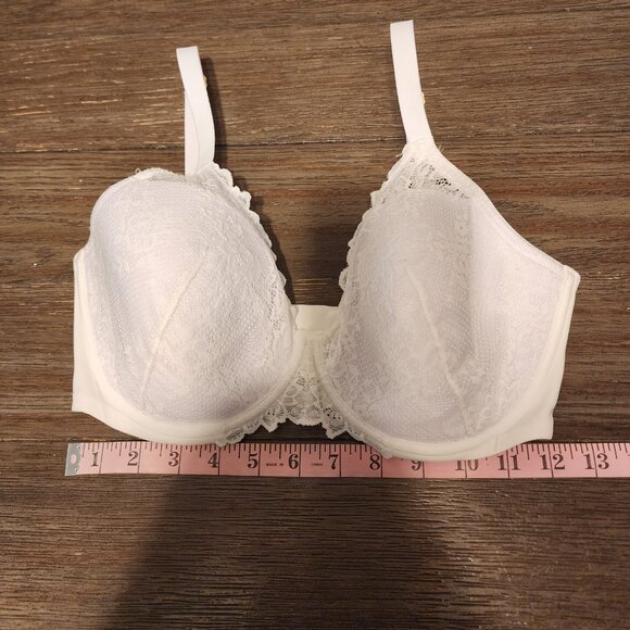 Natori Heavenly Convertible Comfort Lace Contour Underwire Bra White 32G - Picture 3 of 10